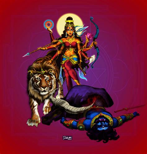 Durga Triumphant | Durga, Durga maa paintings, Durga goddess