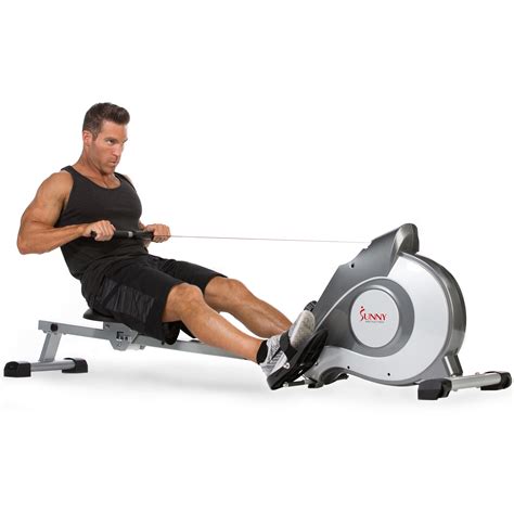 Sunny Health & Fitness Magnetic Rowing Machine Rower, 8-Level ...