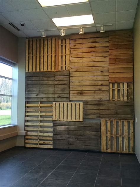 Pallet Focal Wall • 1001 Pallets | Wood wall design, Pallet wall ideas ...