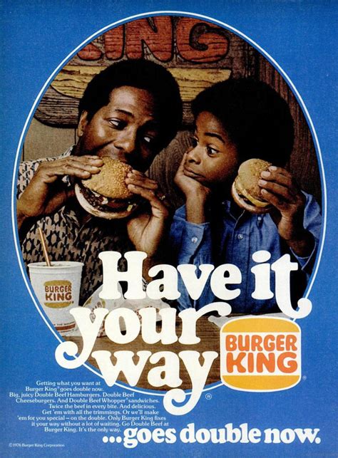 Burger King 1970s “Have it your way” ads - Fonts In Use