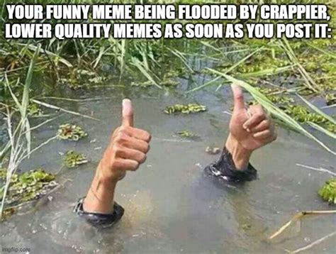 Drowning Thumbs Up Memes - Imgflip