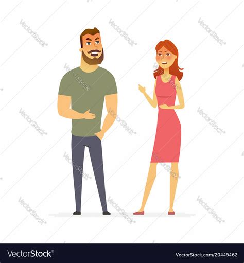 Family argument - cartoon people character Vector Image