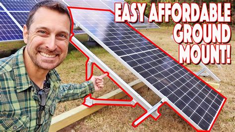 Finally An Affordable Solar Panel Ground Mount! Installation DIY EG4 ...