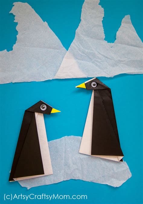 Easy Origami Penguin Craft for Kids