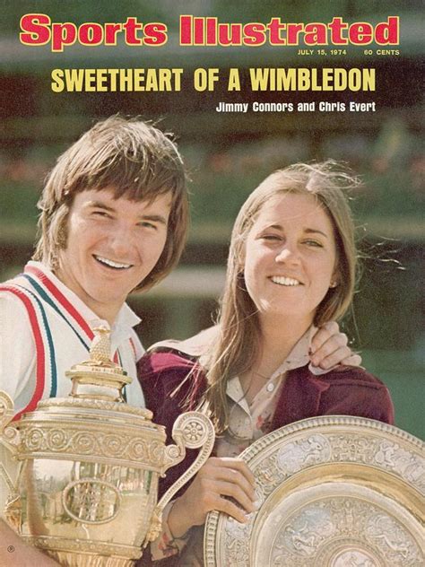 Usa Jimmy Connors And Usa Chris Evert, 1974 Wimbledon Sports ...