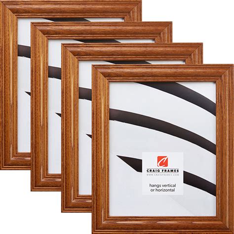 Craig Frames Wiltshire 440, 1.25" Mission Oak Brown Wood Picture Frame ...