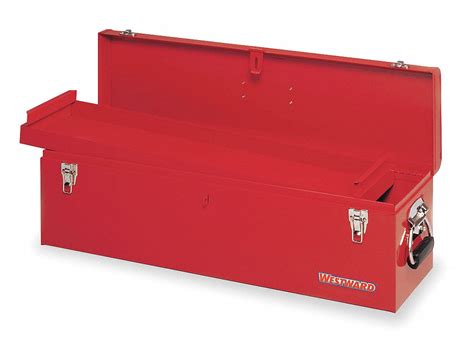 WESTWARD Steel Portable Tool Box, 9 in Overall Height, 30 in Overall ...