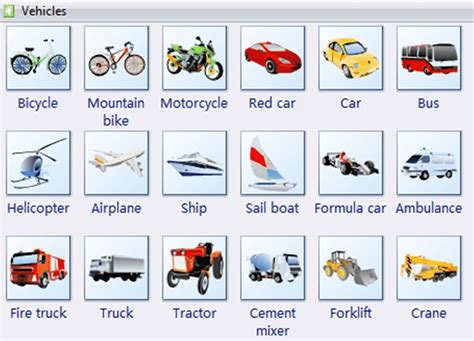 Common Vehicles and Modes of Transportation Vocabulary - ESLBUZZ