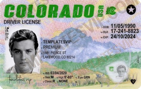 Colorado (CO) – Drivers License PSD Template Download 2023 – Templates drivers licenses premium