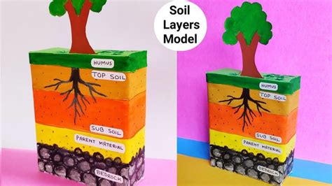 Soil layer model easy idea | Soil profile model school project | Layers ...