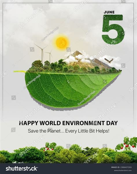 World Environment Day Poster Nature Conservation Stock Photo 2306437203 | Shutterstock