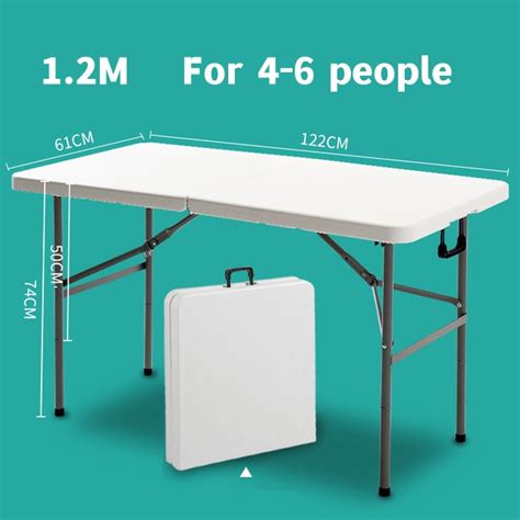Folding Table Simple Family Dining Table Outdoor Stand Table and Chair Portable Rectangular ...