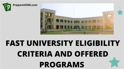 Fast University Offered Programs And Eligibility Criteria 2024