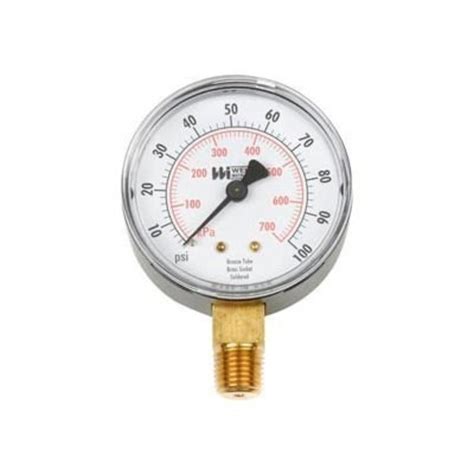 Weiss Instruments Weiss Instruments 2 1/2" dial, 1/4" NPT bottom, 0-300 PSI TL25-300-4L | Zoro