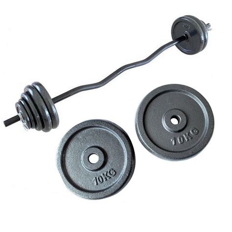 New 55kg CastIron Weights & Ez Curl Bar Set. | in Great Barr, West ...