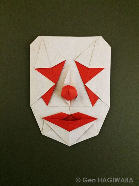 Origami Clown mask by GEN-H on DeviantArt