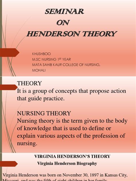 😎 Virginia henderson nursing theory. Henderson Theory of Nursing. 2019-02-04