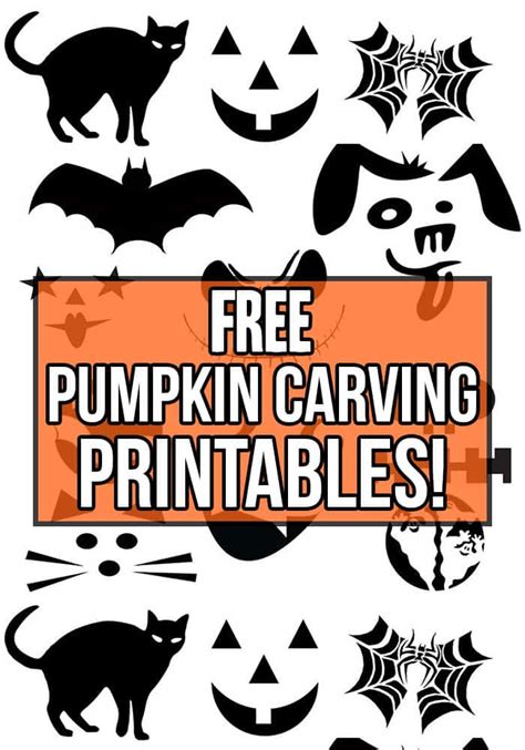 10+ Printable Easy Pumpkin Carving Ideas