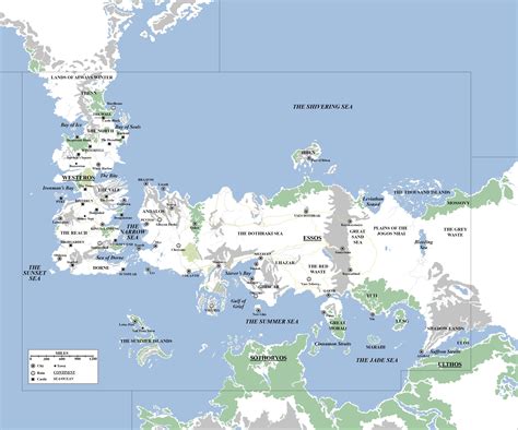 [Spoilers Everything] GoT Expanded "Known World" Map : asoiaf Game Of ...