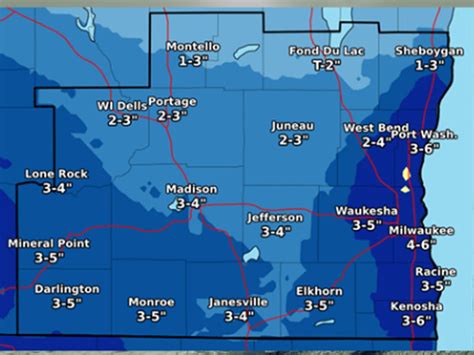 Wisconsin Weather: 3 To 5 Inches Of Snow Forecast Sunday | Waukesha, WI Patch