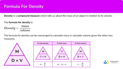 Formula For Density - GCSE Maths - Steps & Examples