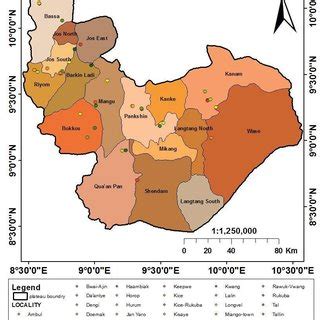 Map of Study Area (Plateau State). | Download Scientific Diagram