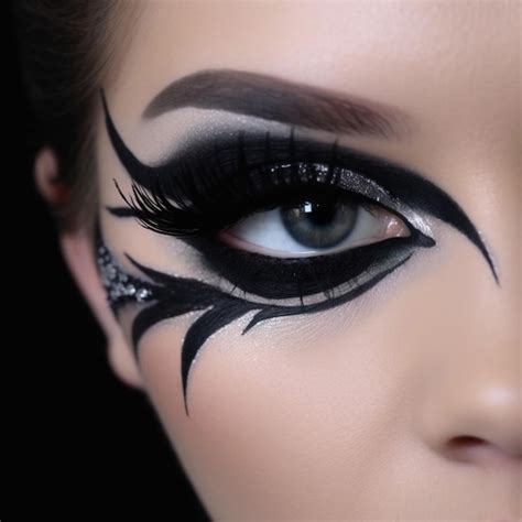 Premium AI Image | Photo of Winged Eyeliner