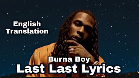 Burna Boy – Last Last Lyrics Video (English Translation) Chords - Chordify