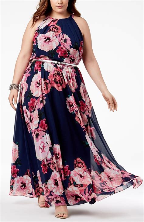 Plus Size Floral-Print Maxi Dress #plussize Big Size Dress, Plus Size Maxi Dresses, Plus Size ...