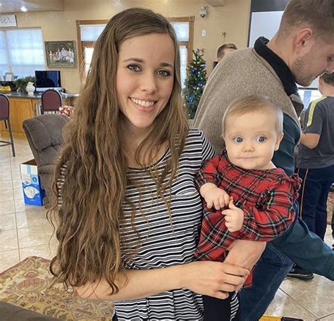 Jessa Seewald with her daughter Ivy at her parent Jim Bob & Michelle Duggar home for Christmas ...