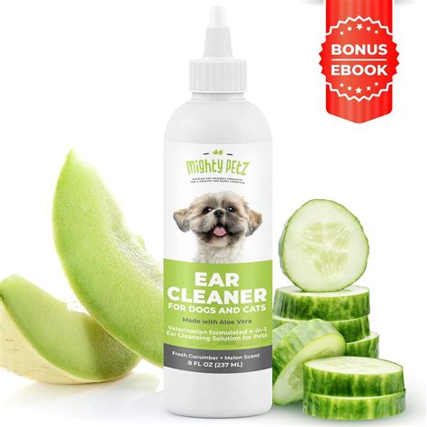 Mighty Petz Dog Ear Cleaner Solution – 8 oz Pet Ear Wash to Support ...