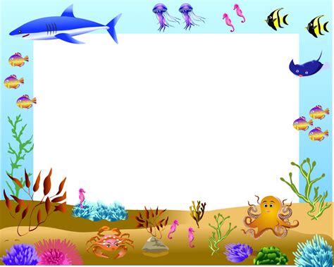 under the sea border clip art - Clip Art Library