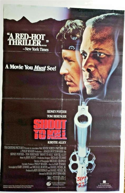 1987 Shoot to Kill Original Movie Poster Sidney Poitier Tom - Etsy