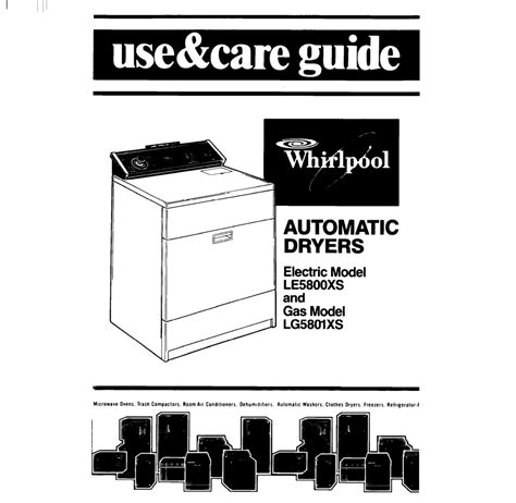 Whirlpool Dryer Repair Manual | Manualzz