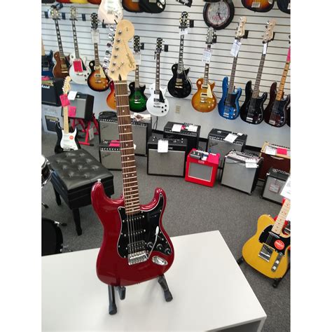 Squier Affinity Strat Candy Apple Red HSS - Jim Laabs Music Store