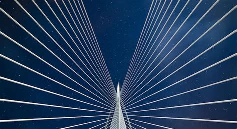 Premium Photo | Beautiful bridge and night sky