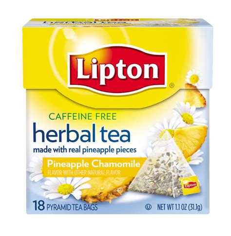 Amazon.com : Lipton Herbal Tea Pyramids, Pineapple Chamomile 18 ct (pack of 6) : Herbal Remedy ...