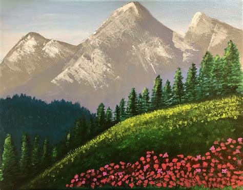 Acrylic Mountain Paintings