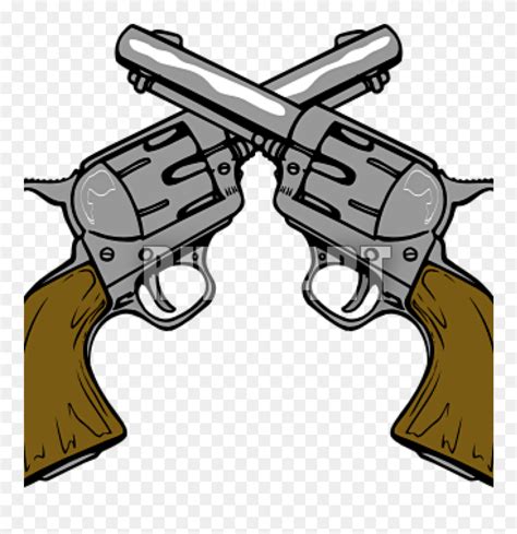 Guns Clip Art Cowboy Gun Clipart Music Clipart - Wild West Gun Png Transparent Png (#1248075 ...