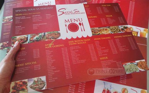 Print Expert - Menu Book