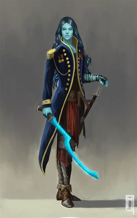 [Art] Water Genasi Swashbuckler by Jarek Madyda : r/DnD