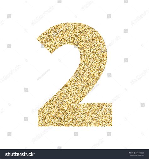 2,770 Gold Glitter Number 2 Images, Stock Photos & Vectors | Shutterstock