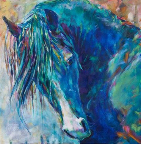 Bluehorse, Shannon Ford | Horse painting, Horse art, Horses