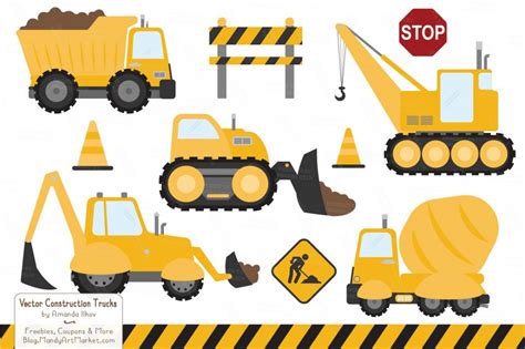 construction trucks clipart - Clip Art Library