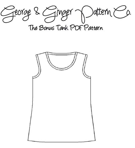 George & Ginger Pattern - The Bonus Tank PDF | Diy sewing pattern, Sewing patterns free, Womens ...