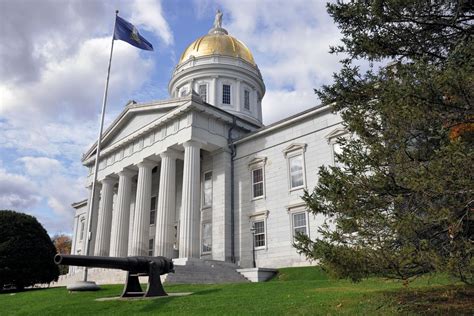 Vermont Capitol in Montpelier. Constructed: 1857-1859. Architects: Ammi B. Young & Thomas W ...