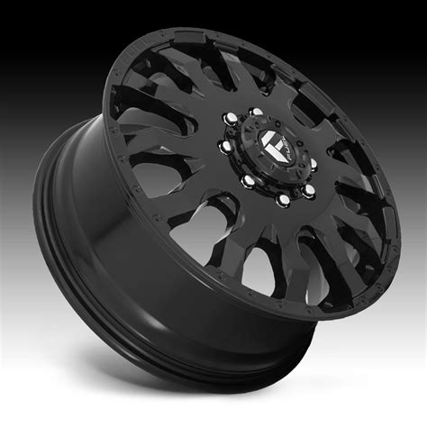 Fuel Blitz Dually D675 Gloss Black Custom Wheels Rims - Blitz Dually / D675 - Fuel // Dually ...