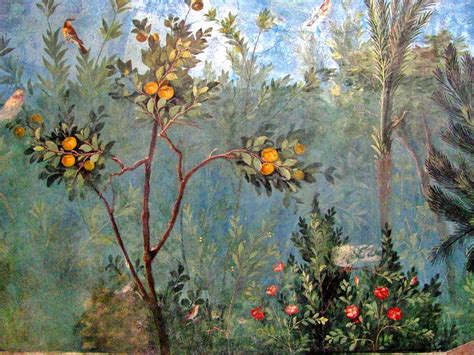 Fresco Painted Garden Villa of Livia Palazzo Italy | Garden painting, Painting, Ancient art