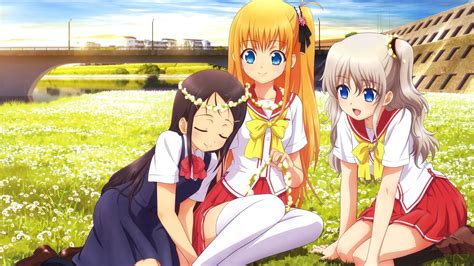 Three Anime Girl Best Friends - 2560x1440 Wallpaper - teahub.io