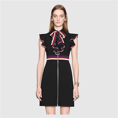 Vestido de Punto Elástico con Tribanda Sylvie - Gucci Vestidos 467507X5R191073 Mini Dresses For ...